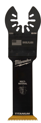 Milwaukee 49-25-1203 Blade, 1-1/4 in, 1-5/8 in D Cutting, HCS/Titanium