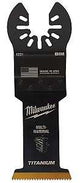 Milwaukee 49-25-1233 Blade, 1-3/8 in, 1-5/8 in D Cutting, HCS/Titanium, 3/PK