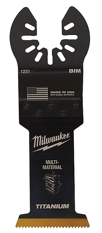 Milwaukee 49-25-1239 Blade, 1-3/8 in, 1-5/8 in D Cutting, HCS/Titanium, 10/PK