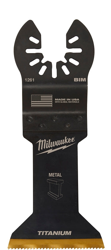 Milwaukee 49-25-1261 Blade, 1-3/4 in, 1-5/8 in D Cutting, HSS/Titanium, 1/PK