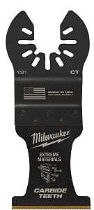 Milwaukee 49-25-1521 Blade, 1-3/8 in, 2 in D Cutting, Carbide/HCS/Titanium, 1/PK