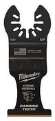 Milwaukee 49-25-1525 Blade, 1-3/8 in, 2 in D Cutting, Carbide/HCS/Titanium, 5/PK