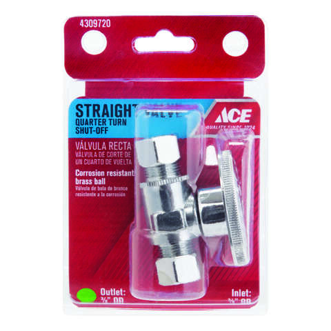 Ace Compression Compression Brass Straight Stop Valve