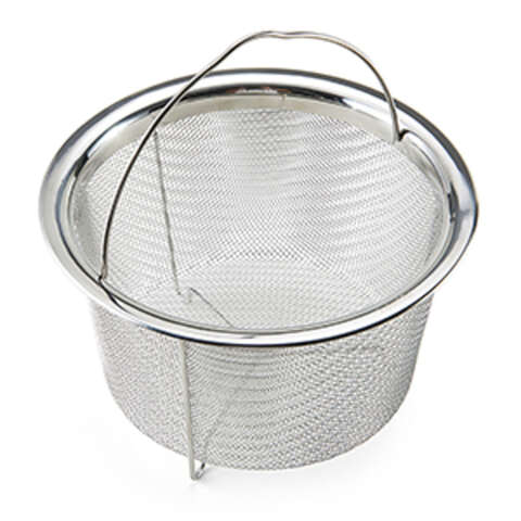 Instant Pot Silver Stainless Steel Mesh Steamer Basket, Pack of 3