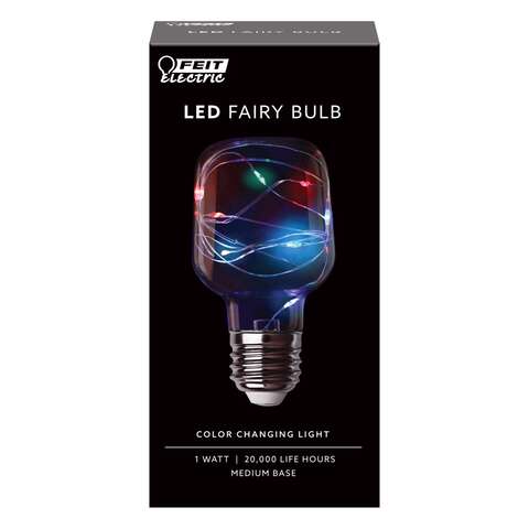 Feit Cylinder E26 (Medium) LED Bulb Multi-Colored 1 Watt Equivalence 1 pk