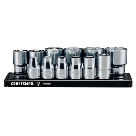 Craftsman V-Series 3/8 in. drive SAE 6 Point Socket Set 12 pc