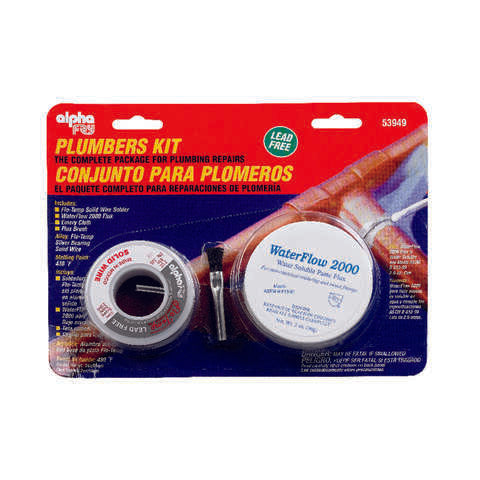 Alpha Fry 6 oz Lead-Free Plumbers Kit 0.12 in. D Silver-Bearing Alloy 1 pc