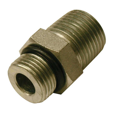 Apache Steel 1/2 in. D X 1/2 in. D Hydraulic Adapter 1 pk