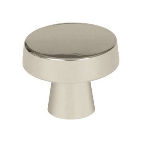 Amerock Blackrock Round Cabinet Knob 1-5/16 in. D 1-1/16 in. Polished Nickel 1 pk