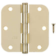 Ace 3-1/2 in. L Bright Brass Residential Door Hinge 3 pk