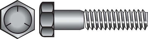 Hillman 3/8 in. D X 8 in. L Heat Treated Zinc Steel Hex Head Cap Screw 50 pk