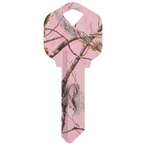 Hillman RealTree Pink House/Office Universal Key Blank Single, Pack of 6