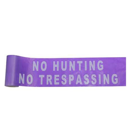 C.H. Hanson 100 ft. L X 6 in. W Plastic Solid No Hunting No Trespassing Barricade Tape Purple