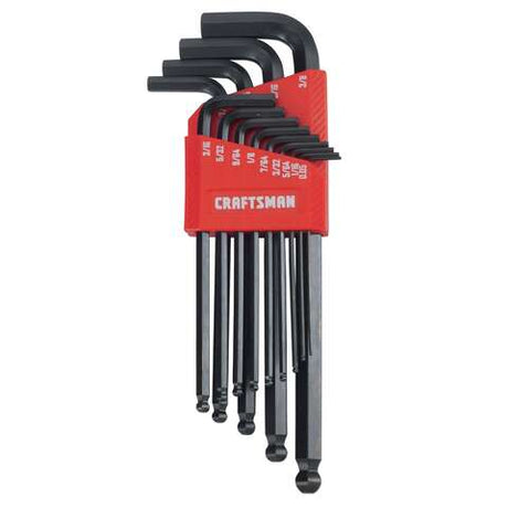 Craftsman Assorted SAE Long Arm Ball End Hex Key Set 13 pc