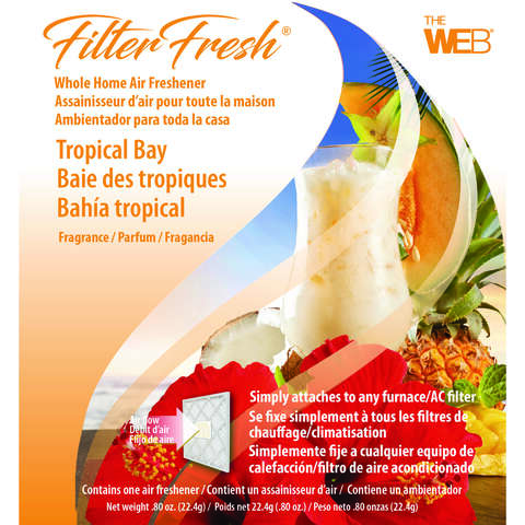 Web FilterFresh Tropical Bay Scent Air Freshener 0.8 oz Gel