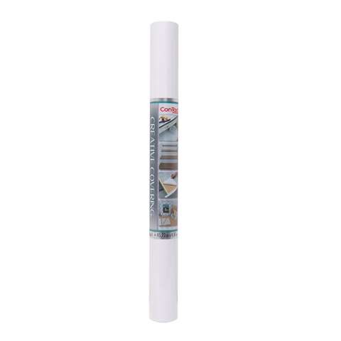 Con-Tact Creative Covering 16 ft. L X 18 in. W White Self-Adhesive Shelf Liner, Pack of 6