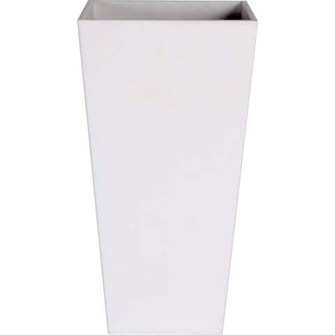 Novelty Artstone 19.5 in. H X 10.3 in. W X 10.3 in. D Resin Ella Tall Planter White, Pack of 2