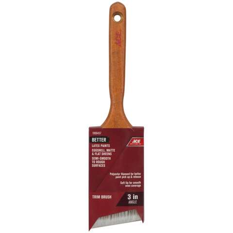 Ace Better 3 in. Angle Paint Brush, Pack of 6