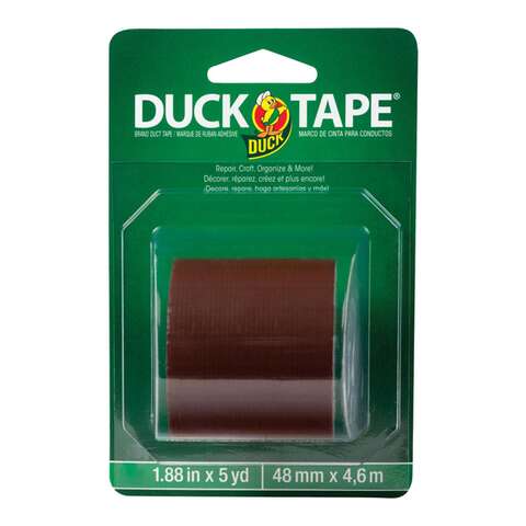 Duck 1.88 in. W X 5 yd L Brown Solid Duct Tape