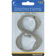 HILLMAN Distinctions 4 in. Silver Zinc Die-Cast Screw-On Number 8 1 pc, Pack of 3