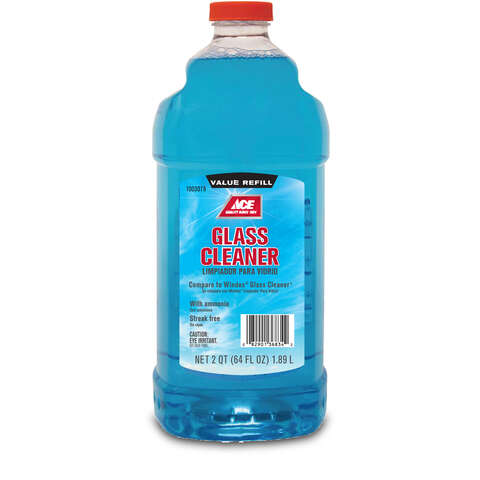 Ace No Scent Glass Cleaner Refill 64 oz Liquid, Pack of 6