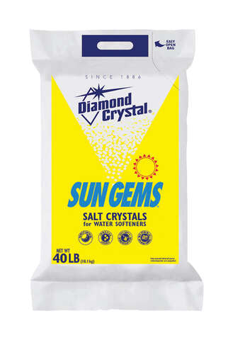 Diamond Crystal Sun Gems Water Softener Salt Crystal 40 lb