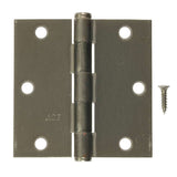 Ace 3-1/2 in. L Satin Nickel Residential Door Hinge 3 pk