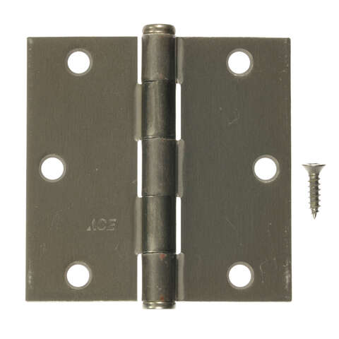 Ace 3-1/2 in. L Satin Nickel Residential Door Hinge 3 pk