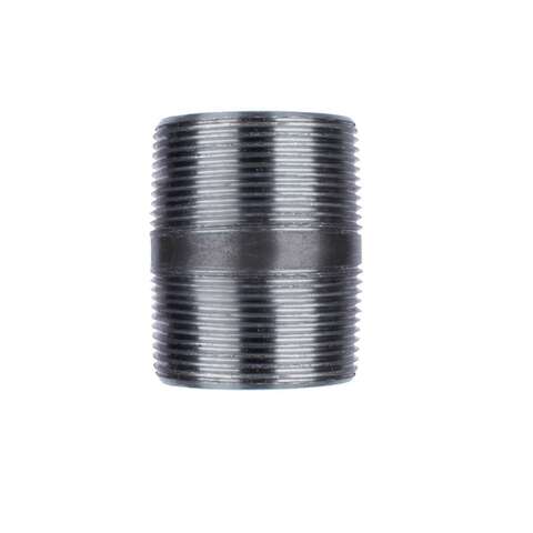 STZ Industries 1-1/4 in. MIP each X 1-1/4 in. D MIP Black Steel 2-1/2 in. L Nipple