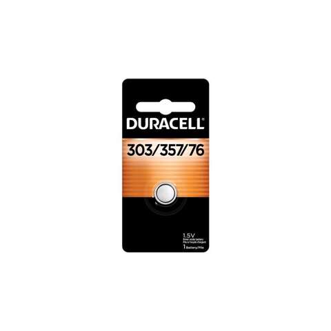 Duracell Silver Oxide 303/357/76 1.5 V 175 mAh Electronic/Watch Battery 1 pk, Pack of 6