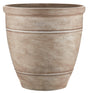 Southern Patio RUB-091530 Wright Planter, 18 in H, Rubber, White