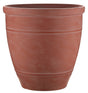 Southern Patio RUB-094203 Wright Planter, 18 in H, Rubber, Terra Cotta