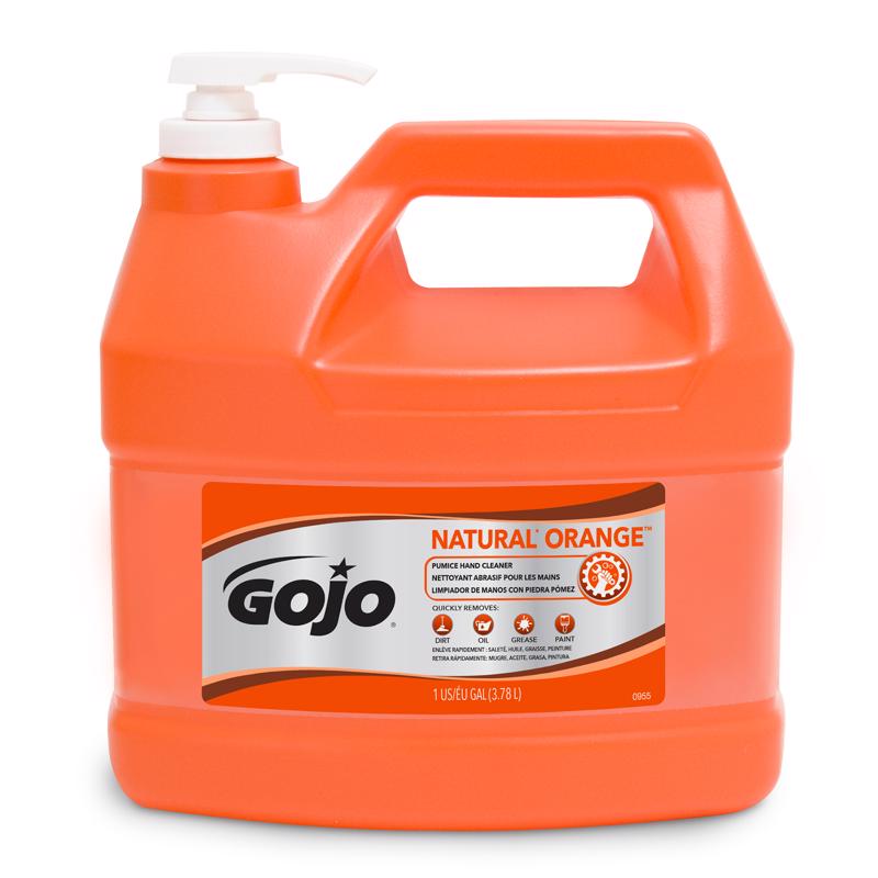 Gojo Natural Orange Citrus Scent Pumice Hand Cleaner 1 gal, Pack of 2