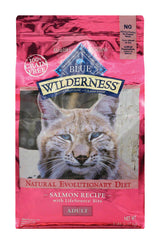 Blue Buffalo Wilderness Adult Salmon Dry Cat Food Grain Free 5 lb