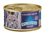Blue Buffalo Wilderness All Ages Chicken Pate Cat Food Grain Free 5.5 oz, Pack of 24