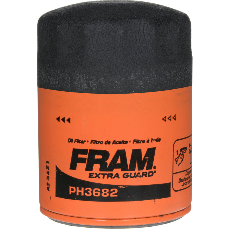 Fram PH3682 Full Flow Lube Oil Filter, 3/4- 16 Connection, Threaded, Cellulose, Synthetic Glass Filter Media