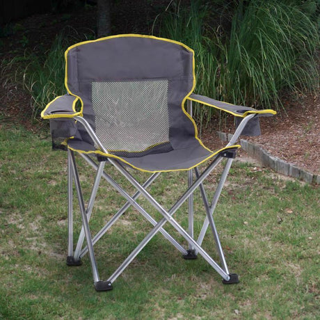 QuikChair Gray Big Gy Folding Quad Chair