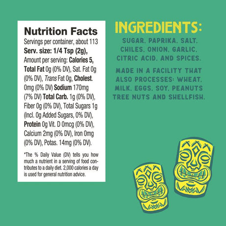 Chef J's BBQ Provisions Tiki Tiki BBQ Rub 8 oz