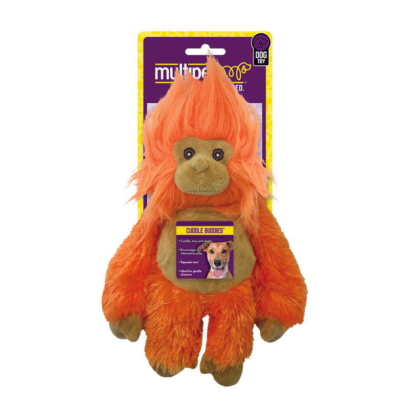 Multipet Bark Buddies Assorted Polyester Monkey, Lemur, Sloth, Tamarin, and Koala Dog Toy Medium, Pack of 12