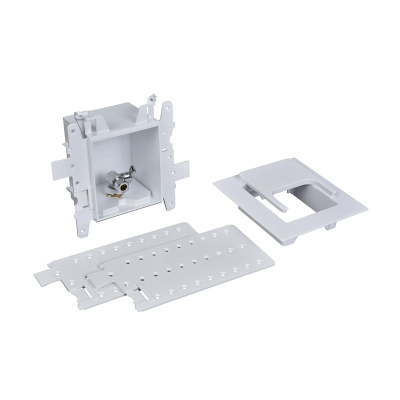 Oatey 37899 1-Valve Toilet Outlet Box, PEX, Brass/PVC