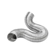 Lambro 308 Flexible Semi-Rigid Duct, 7 in, 8 ft L, Aluminum