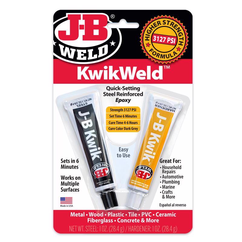 J-B Weld KwikWeld High Strength Automotive Epoxy Paste 2 oz, Pack of 6