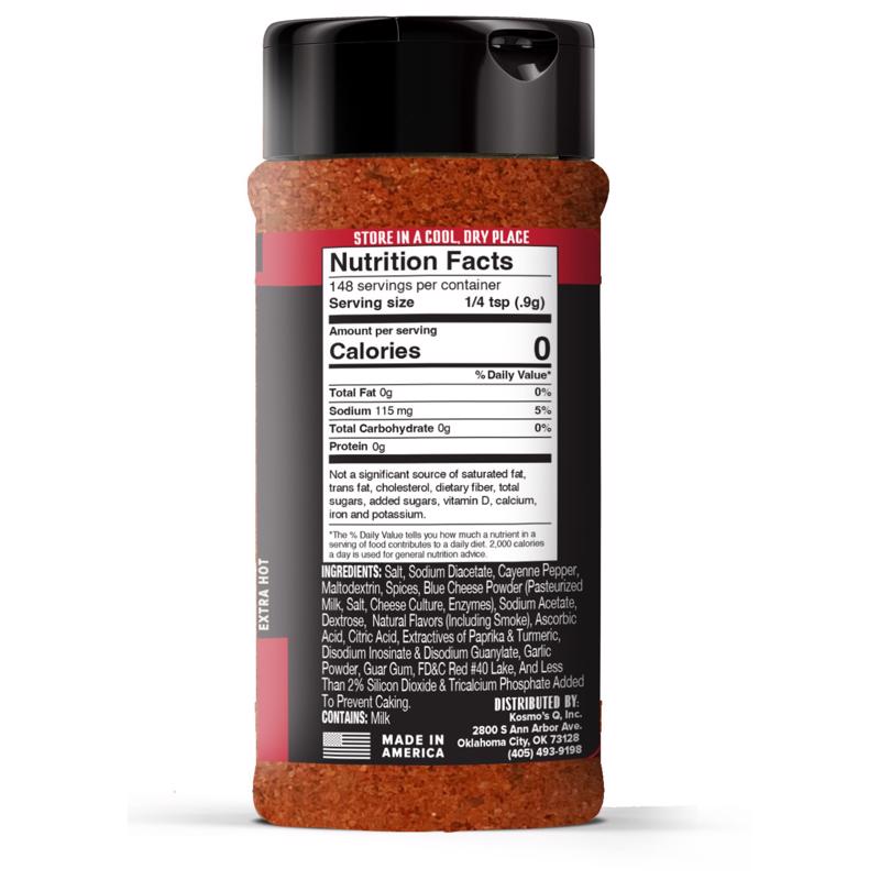 Kosmos Q Wing Dust Buffalo Hot Wing Seasoning 4.7 oz