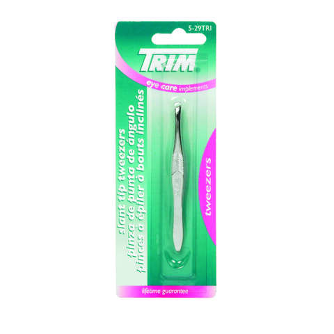 Trim Silver Tweezers 1 pk, Pack of 6