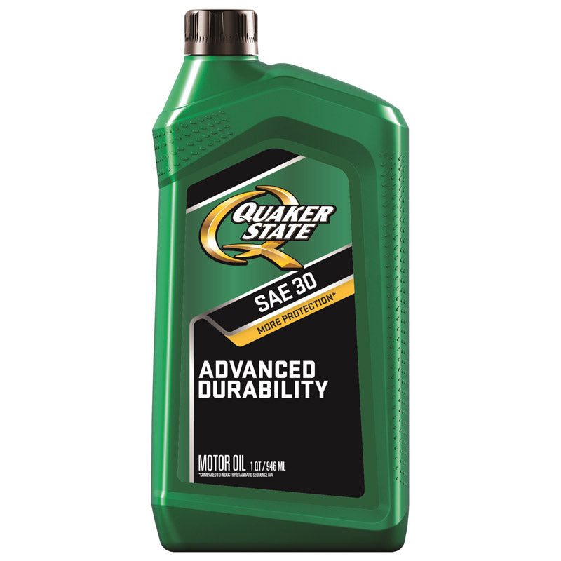 Quaker State Peak Performance SAE 30 4-Cycle Heavy Duty Motor Oil 1 qt 1 pk, Pack of 6