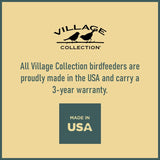 North States Village Wild Bird 4.25 lb Plastic Pinecone Hopper Bird Feeder 4 ports, Pack of 2