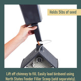 North States Village Wild Bird 5 lb Plastic Hopper Bird Feeder 4 ports