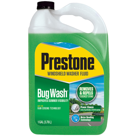 Prestone Bug Wash 32 deg Windshield Washer Fluid 1 gal, Pack of 6
