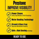 Prestone Bug Wash 32 deg Windshield Washer Fluid 1 gal, Pack of 6