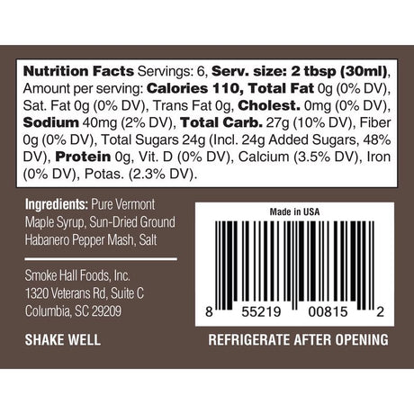 The General's Hot Sauce Maple Mayhem Sauce 6 oz